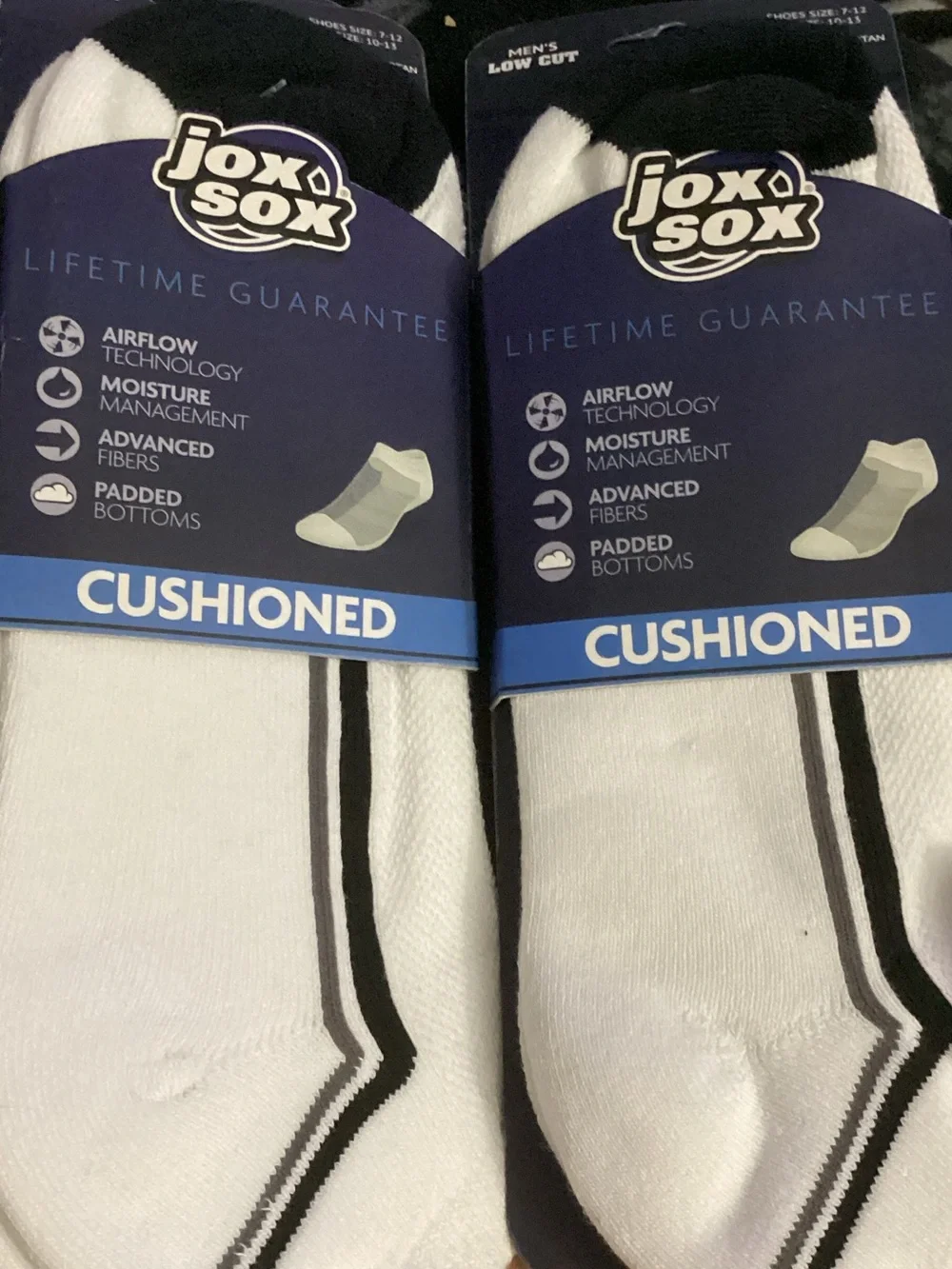 Men’s Cushioned Low Cut Socks 2 sets